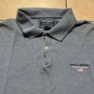 Polo Sport Ralph Lauren Men’s M Performance Stretch Active Polo Shirt USA Flag